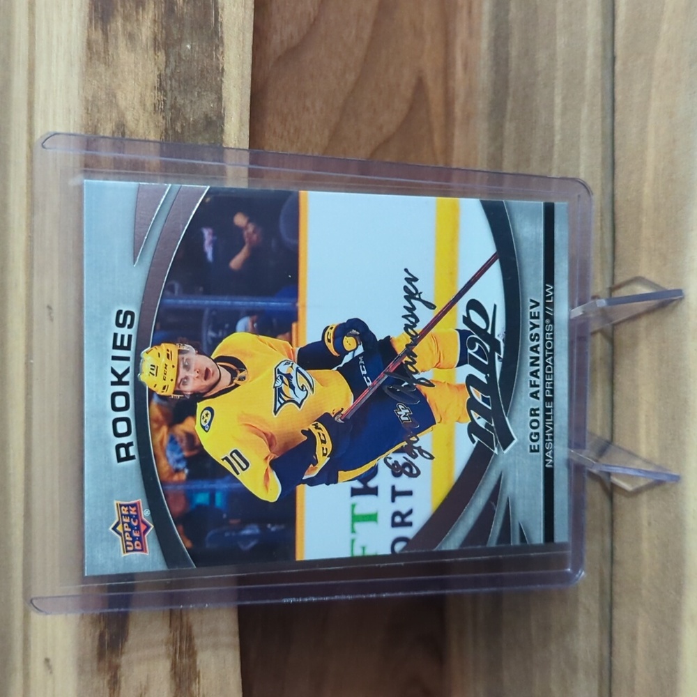 2023-24 Upper Deck MVP Hockey Silver Scriot Rookies #245 Egor Afanasyev